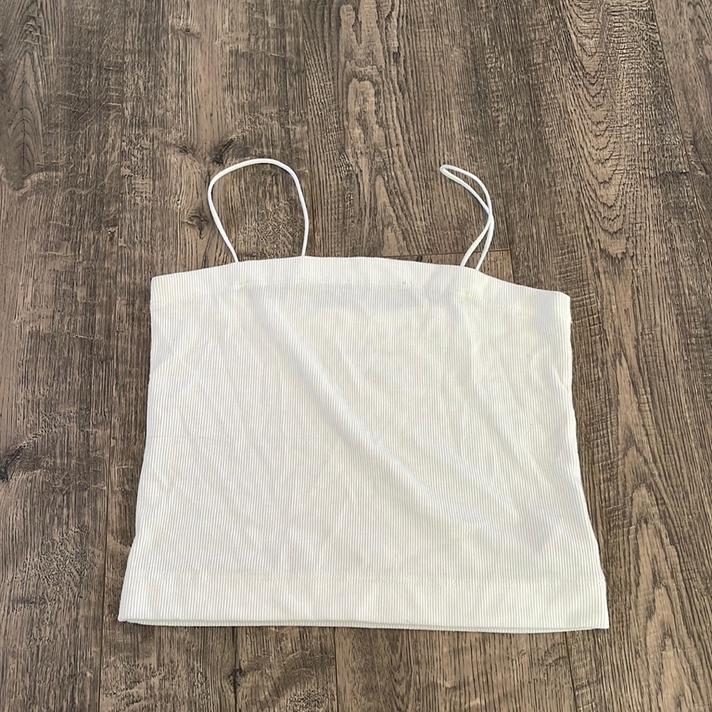 American eagle skinny strap crop tank top